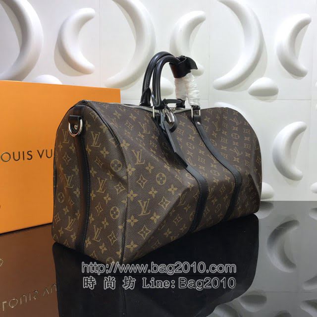 Louis Vuitton新款旅行包 路易威登KEEPALL旅行袋 LV老花男士手提肩背50旅行袋  ydh4195